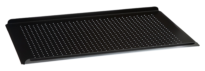 Противень Luxstahl 530х325х15 мм 2-х бортовый (алюминий) перф.