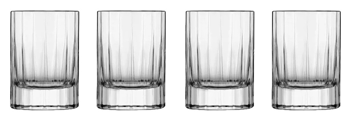 Набор стопок для крепких напитков Luigi Bormioli A06794G11021990 Bach 70 мл, 4 шт, хрусталь