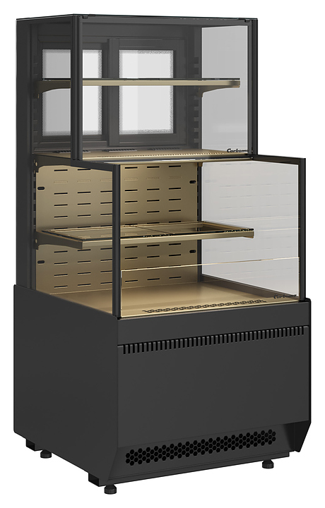 Витрина кондитерская комбинированная Carboma KC70 VV/VV 0,6-2-1 Standard боковина ступенька версия 2.0 (9005-0109)