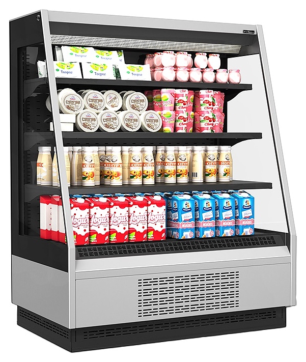 Горка холодильная Carboma F 16-08 VM 1,3-2 версия 2.0 9006-9005