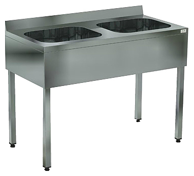 Ванна моечная КОБОР ВМЦФ/2-120/60