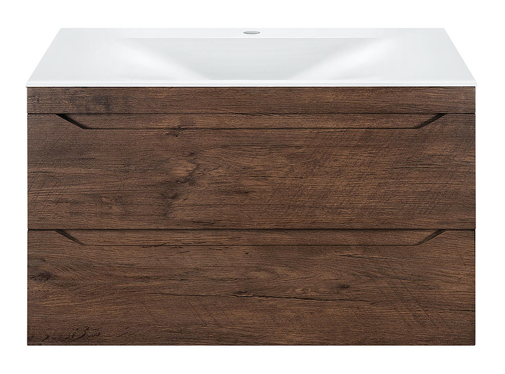 Тумба под раковину Vincea Fine 800 R.Wood 79,9х50 см, подвесная, темное дерево