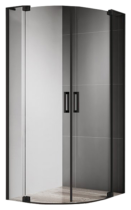 Уголок душевой CEZARES SLIDER-R-2-80/90-C-NERO