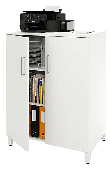 Шкаф для документов ZAMM 3 полки, 2 двери МК 600 90х60х120 см белый