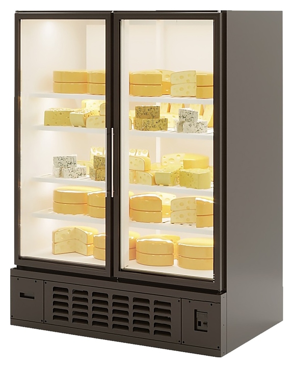 Шкаф холодильный Lida S S (1500х800х1950 мм) прозрачные распашные двери