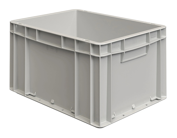 Ящик-евроконтейнер iPlast ЕС-4322.4 400х300х220 мм серый