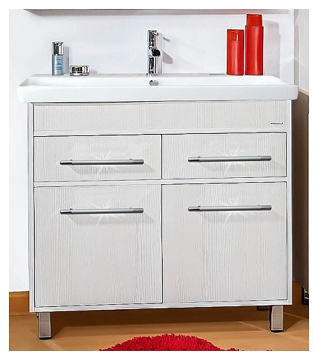 Тумба под раковину БРИКЛАЕР Чили 90 см напольная, светлая лиственница