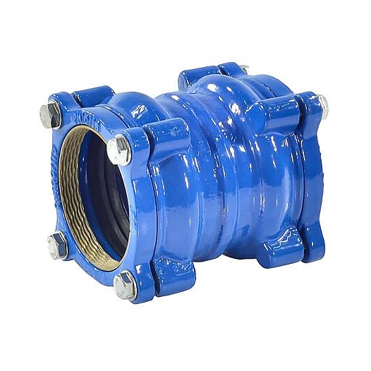 Муфта Россия чугун соединительная для ПЭ труб Ду 50 (Дн 63-63) Ру16 L=171мм ДРК-Е