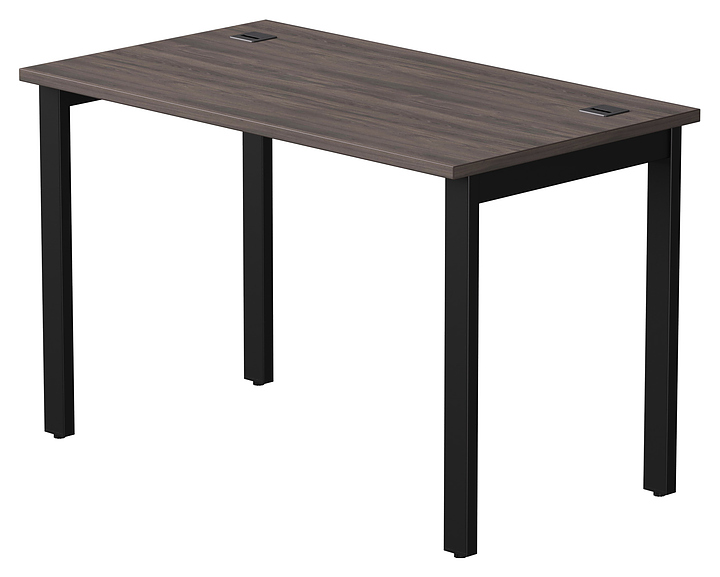 Стол офисный Everprof EVO 1180х670х755 мм (ЛДСП / металл) дуб пасадена / черный