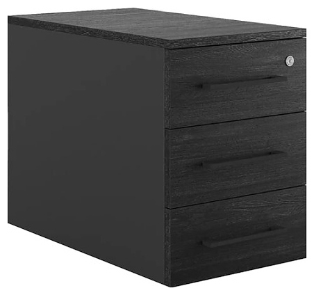 Тумба приставная КОБОР TS3-40/60 black/wood