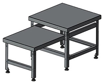 Подставка под оборудование Assum ПК-П-5/5 Н (500х500х500) с выдвижной полкой