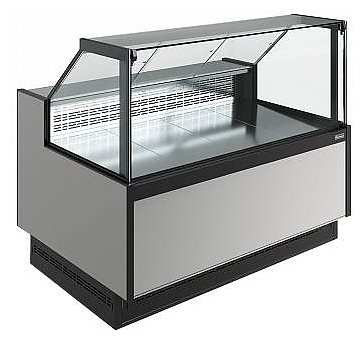 Витрина холодильная Carboma Bavaria 4 GC110 SV 0,94-1 версия 2.0 9005-9006 (без боковин)
