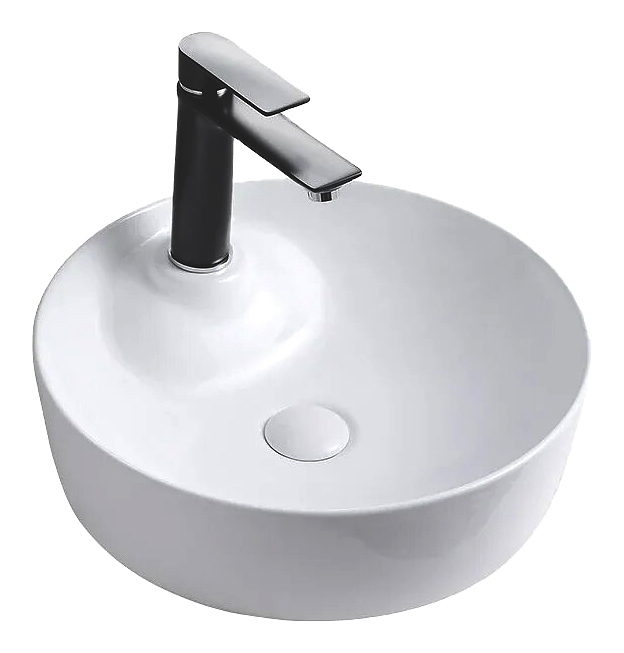 Раковина накладная Mira MR-4545 45х45 см, с отв. под смеситель, керамика