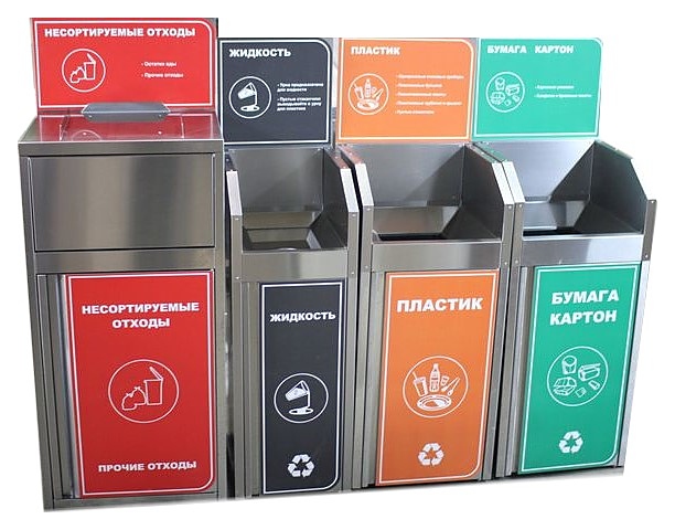 Урна для фудкорта PANDA STEEL Теплый стан