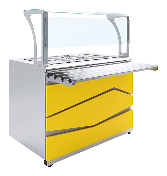 Мармит вторых блюд Luxstahl МВП (С)-1200 Premium Zigzag