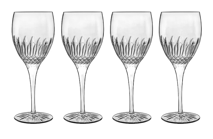 Набор бокалов для белых вин Luigi Bormioli A12758G1002AA01 RIESLING Diamante объем 380 мл, 4 шт, хрусталь