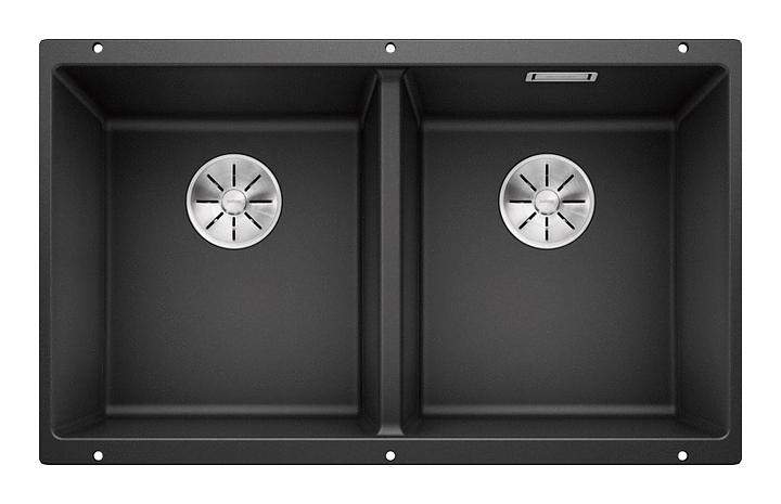 Кухонная мойка Blanco Subline 350/350-U InFino Silgranit антрацит