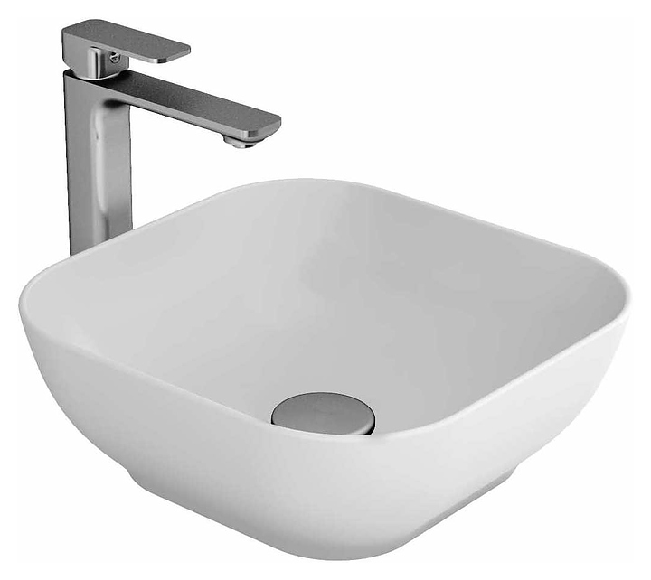 Раковина накладная Bien Motto MTLG03801FD0W5000 38х38 см