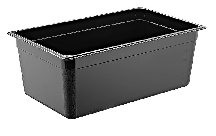 Гастроемкость Gastroplast 76751 GN 1/1-200 (530x325х200 мм) 24 л полипропилен, черный