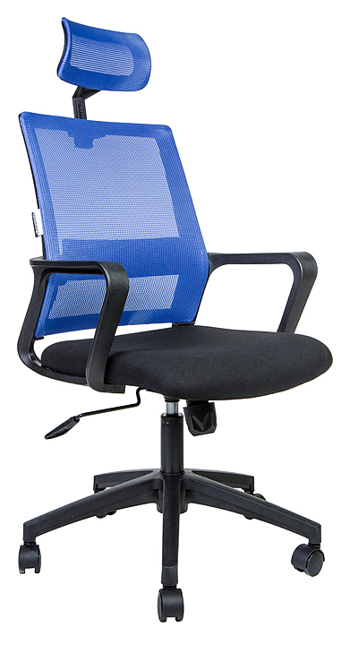 Кресло NORDEN Бит черный+синий+черный