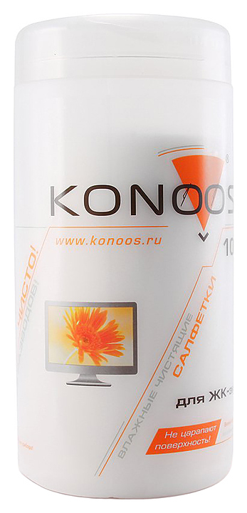 Салфетки влажные для ЖК-экранов Konoos KBF-100 100 шт.