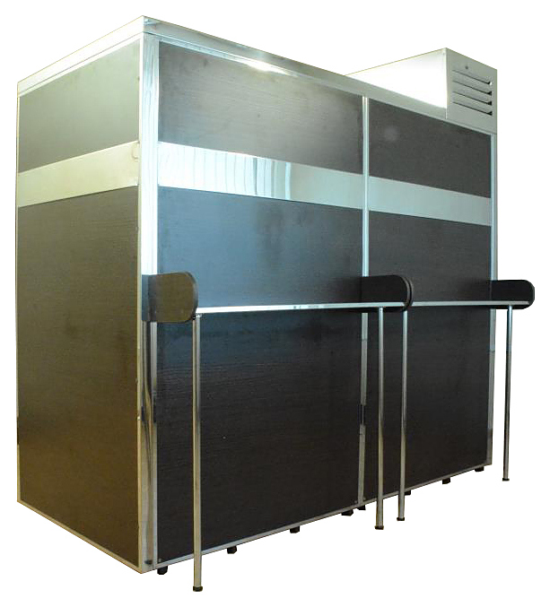 Кегератор Berk 20 Бизнес с 2 двустворчатыми дверными проемами с ламинированными рамами цвета венге