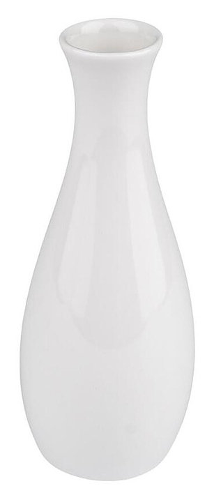 Ваза для цветов Noble Fine Plus White 091928А d 5.8 см h 14.3 см, белый