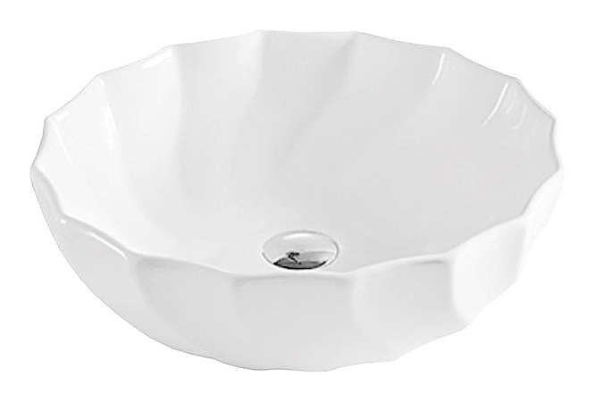 Раковина накладная Mira MR-4646 46х46 см, без отв. под смеситель, керамика