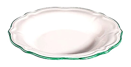 Тарелка глубокая ID Fine Line Green FLY22CK470RIM 22 см