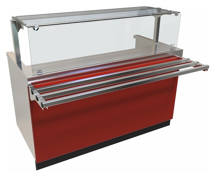 Прилавок-мармит Abat ПМЭС-70Е-01 для первых блюд бордо