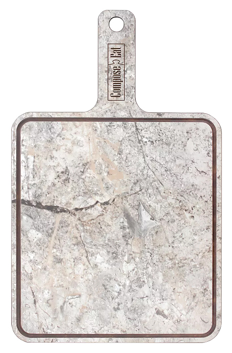 Доска разделочная ComposeEat DRRJ33213031OA4 33х21 см, с ручкой, мрамор серый
