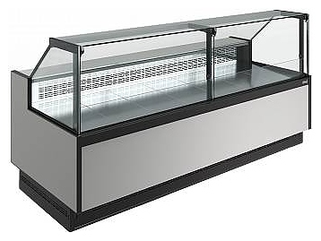 Витрина холодильная Carboma Bavaria 4 GC110 VM 2,5-1 версия 2.0 9006-9005 (без боковин)