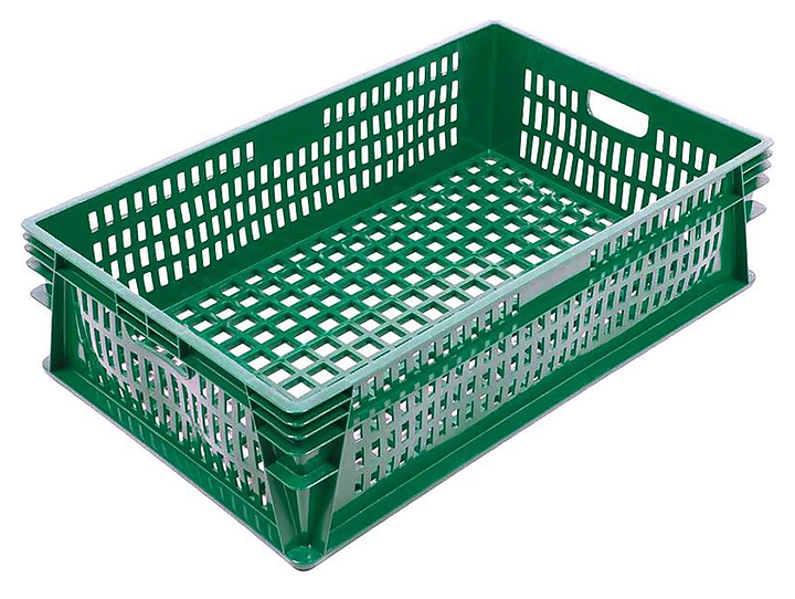 Ящик для хлеба ТАРА.РУ 404-200 740х465х200 мм зеленый