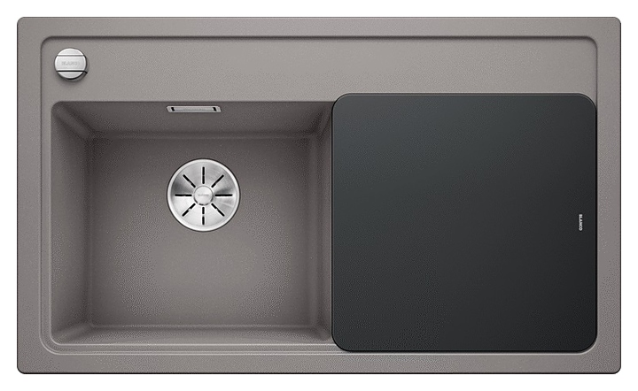 Кухонная мойка Blanco Zenar 45S InFino Silgranit (+доска стекло) алюметаллик левая мойка