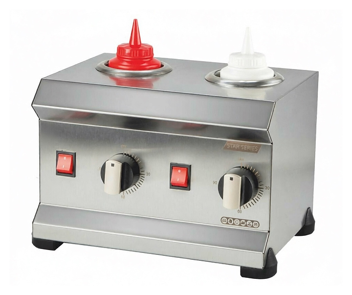 Подогреватель для соуса Yukon YSOS-2 на 2 емкости 0.4 кВт, серый