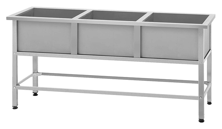 Ванна моечная Mecon Norma Inox ВМСн-630/3 ножка профильная