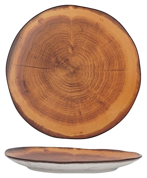 Тарелка P.L. Proff Cuisine WM 246128 Wood Fusion d=26,6 см h=3 см (фарфор)