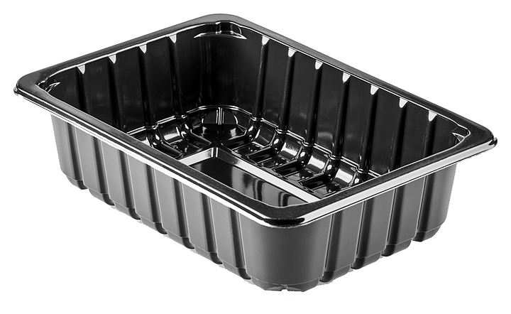 Лоток для запайщика Георг Полимер ППf MAP 210х148х55 ЕС черный (400 шт/кор)