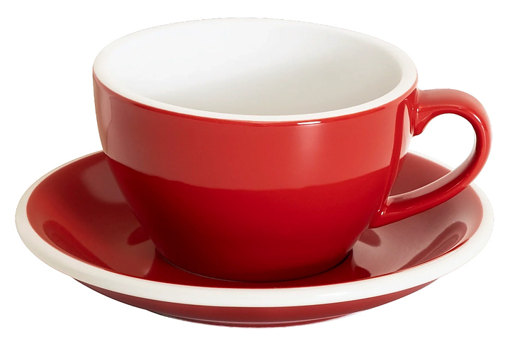 Кофейная пара Loveramics Egg Latte&Cappuccino Cup C088-96BRE/C088-10BRE 250 мл, красный (red)
