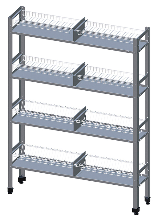 Стеллаж кухонный VIATTO ПКТ-4-Н-ЮТ