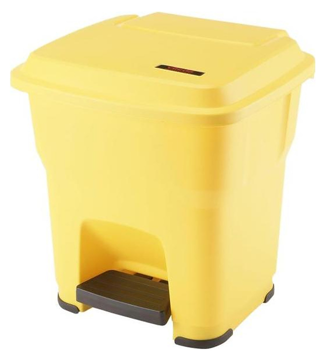 Контейнер для мусора CuisinAid CD-PB30Y 30 л с педалью, пластик, желтый