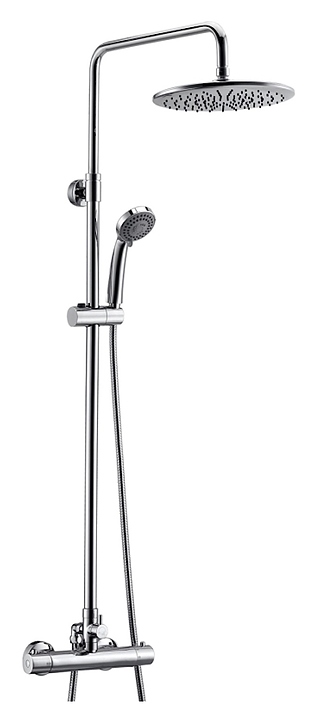 Душевая система с термостатическим смесителем Wasserkraft A13302 Thermo хром