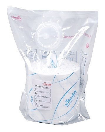 Салфетка Vileda Professional МикронРолл СейфПлюс Макси в рулоне, красный (120 шт.)