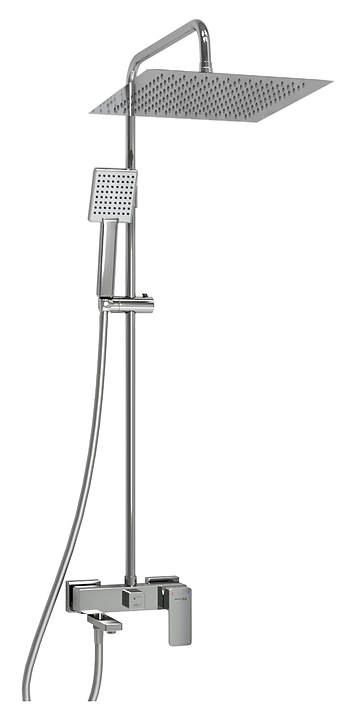 Душевая система со смесителем Wasserkraft A177.118.141.087.CH хром