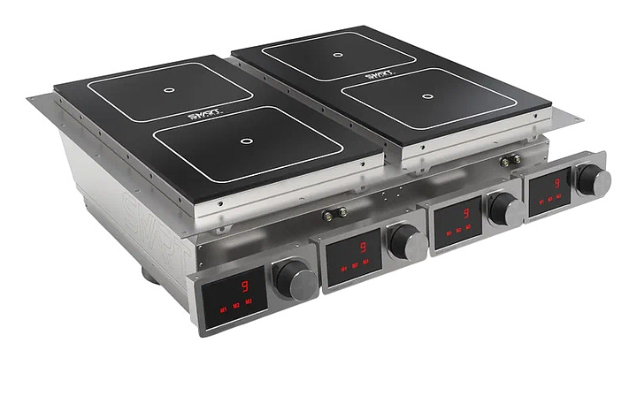 Индукционная плита SMART INDUCTION DROP-IN C94-35F4 17 кВт нержавеющая сталь, черный