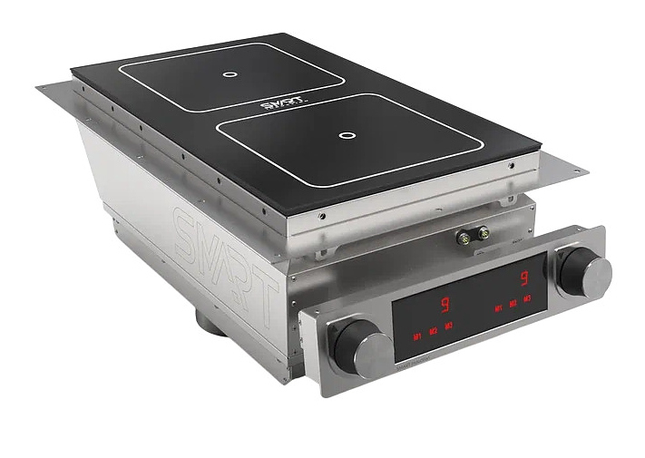 Индукционная плита SMART INDUCTION DROP-IN C72-35F1 8.5 кВт нержавеющая сталь, черный