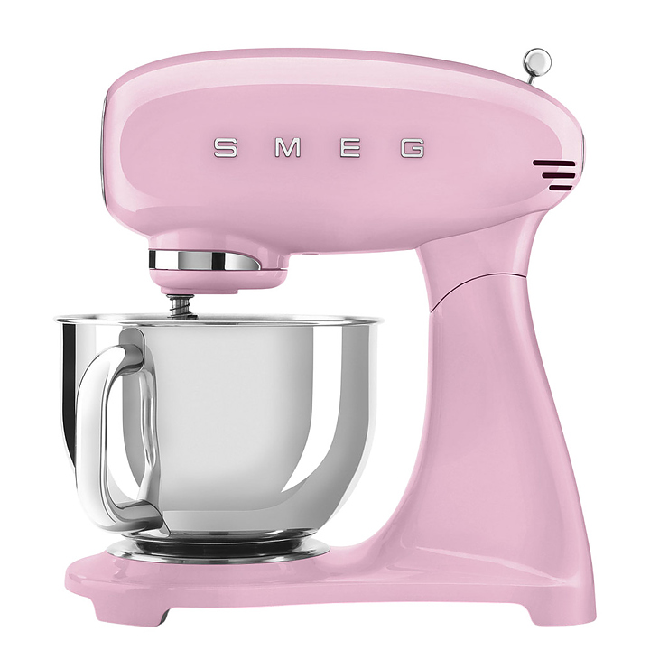 Миксер планетарный SMEG SMF05PKEU 1000 Вт 4,8 л 405х221х378 мм розовый, глянцевый
