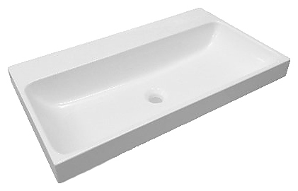 Раковина ЭСТЕТ Малибу 80 ФР-00006022 80х45х14 см, литьевой мрамор