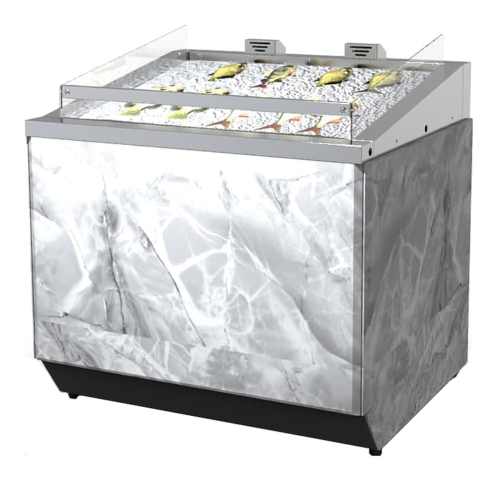Витрина холодильная ЧЗТО Celestium рыба на льду с генератором тумана XL 1430