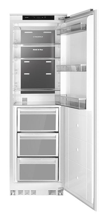 Холодильник Maunfeld MBF205NFWGR 331 л 595х565х2053 мм белый, серый